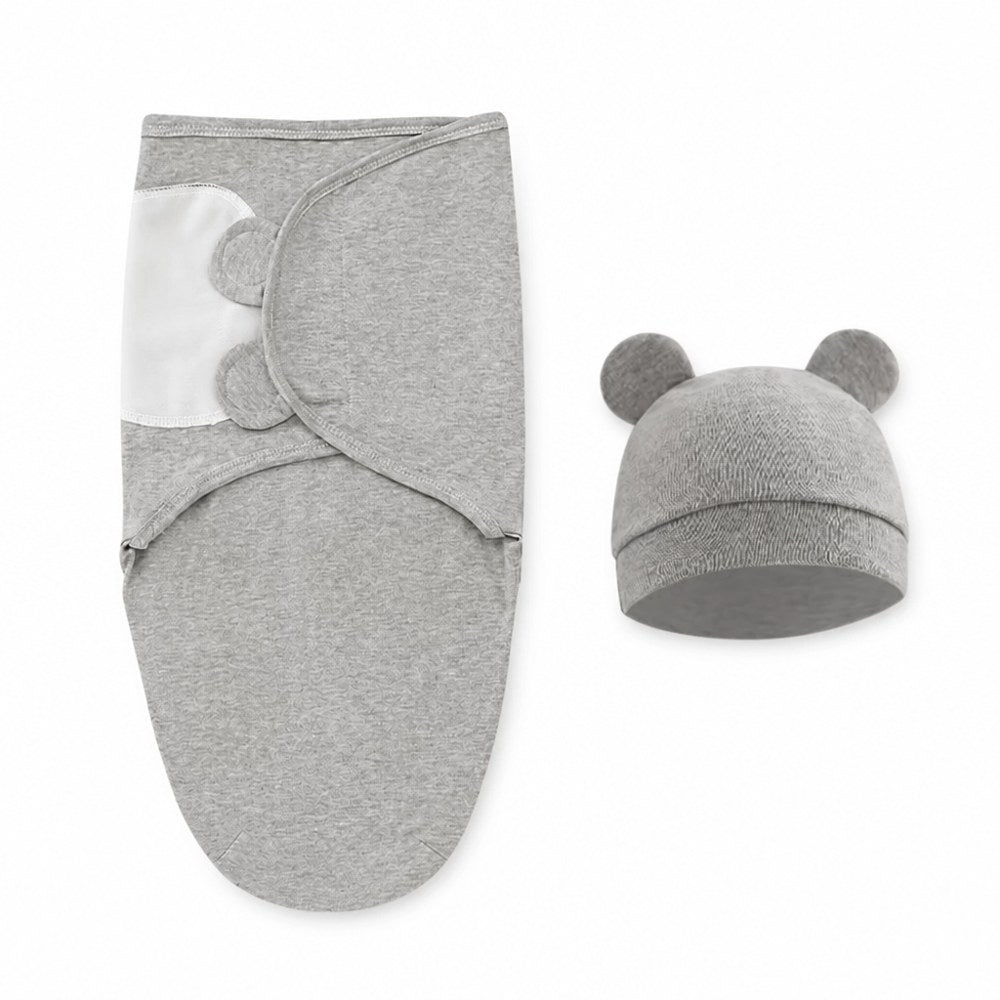 Swaddle Buddy | Wrap Swaddle + Hat Set