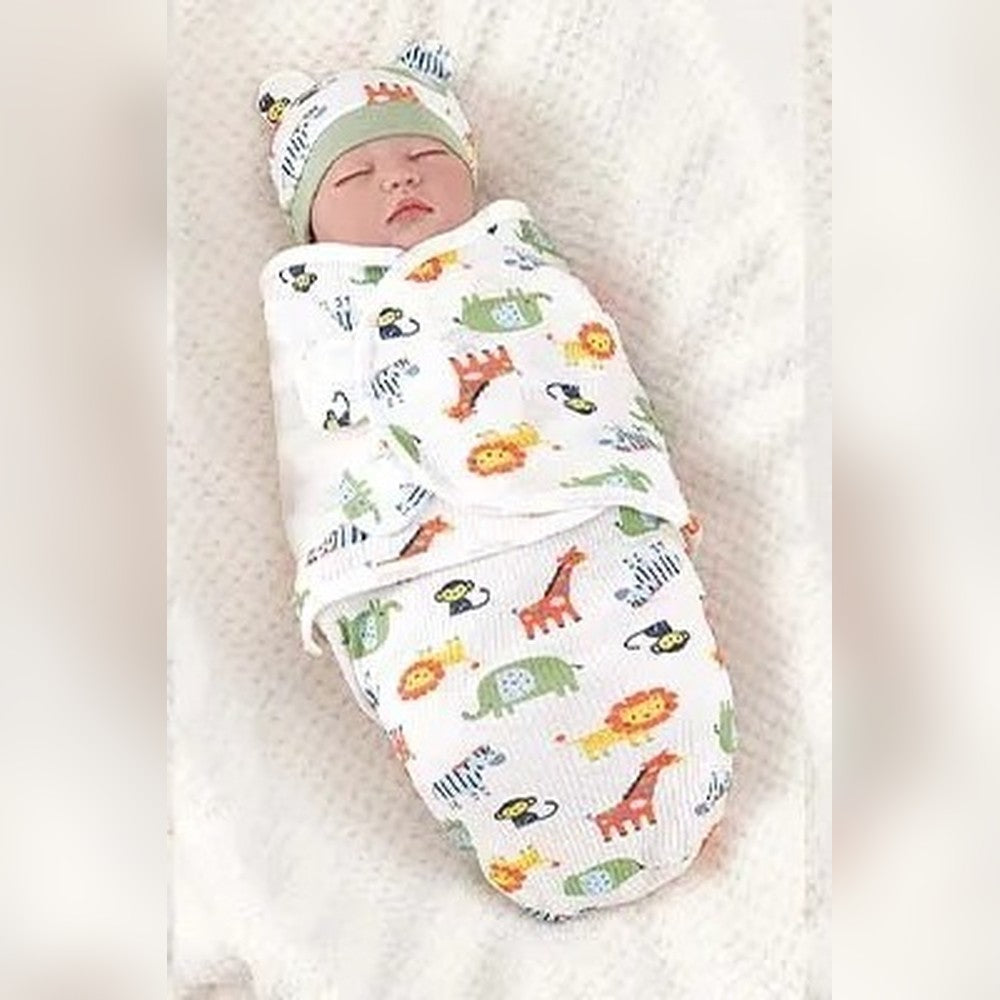 Swaddle Buddy | Wrap Swaddle + Hat Set