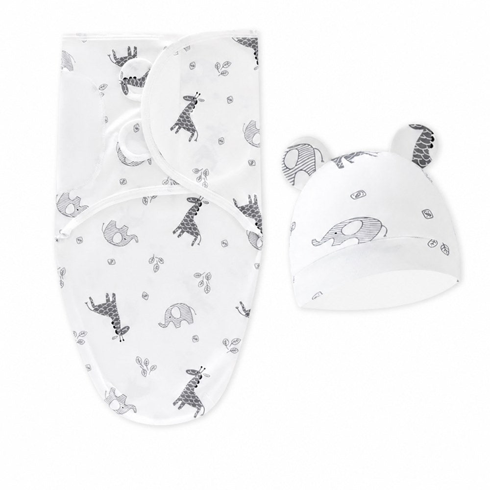 Swaddle Buddy | Wrap Swaddle + Hat Set