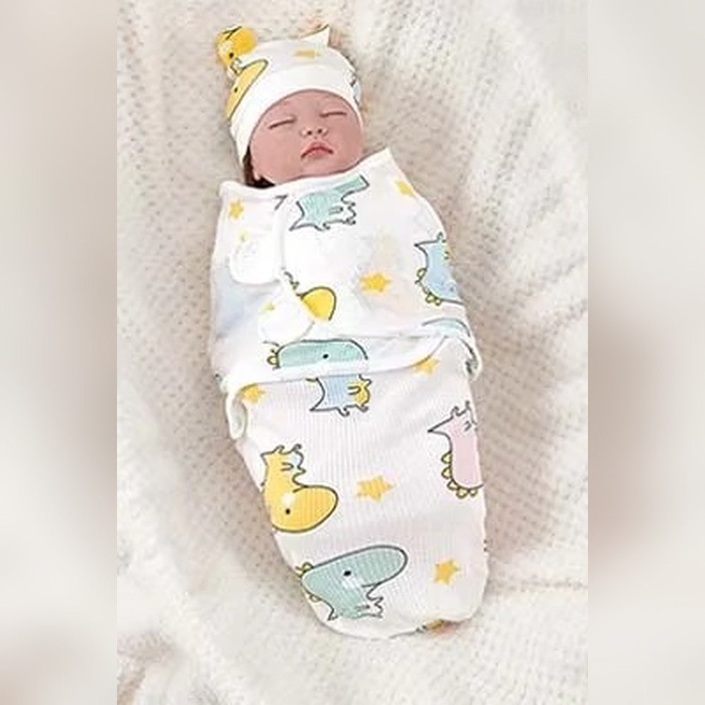 Swaddle Buddy | Wrap Swaddle + Hat Set